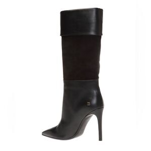 Balmain Mina Suede & Leather Ankle Boots size 39